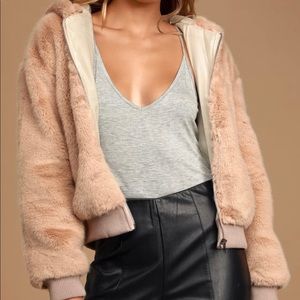 Puffy bomber jacket